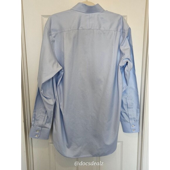 Charles Tyrwhitt Button Up Shirt Light Blue Classic Fit Non-Iron Size 16 41 - Picture 2 of 5